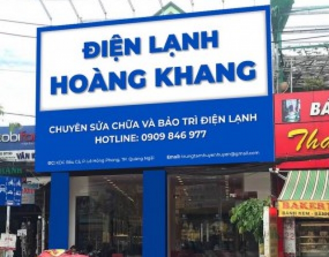 Thi Công Bảng Hiệu Cửa Hàng Sửa Chữa Điện Lạnh Tại Đồng Nai