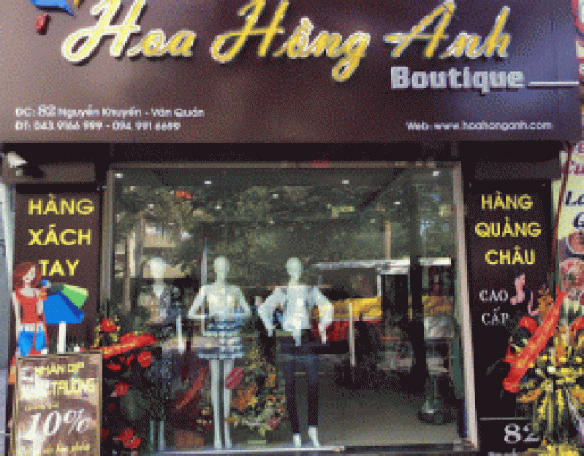 Thi Công Bảng Hiệu Shop Quần Áo Tại Biên Hòa