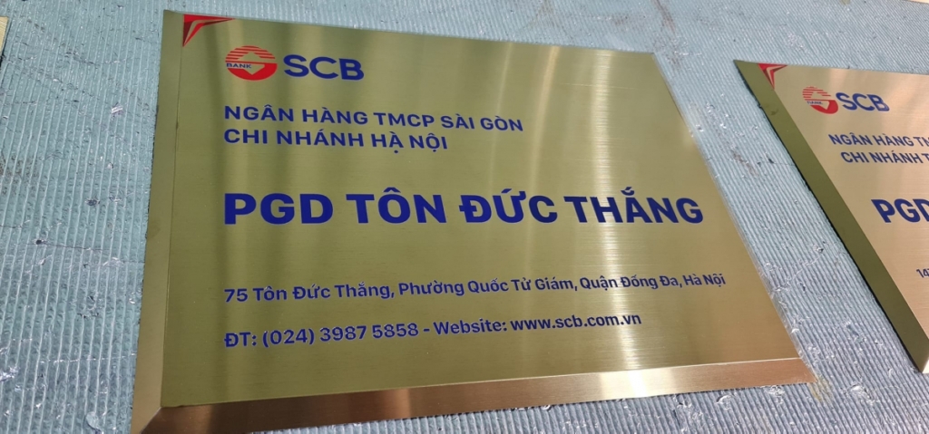 biển số nhà inox