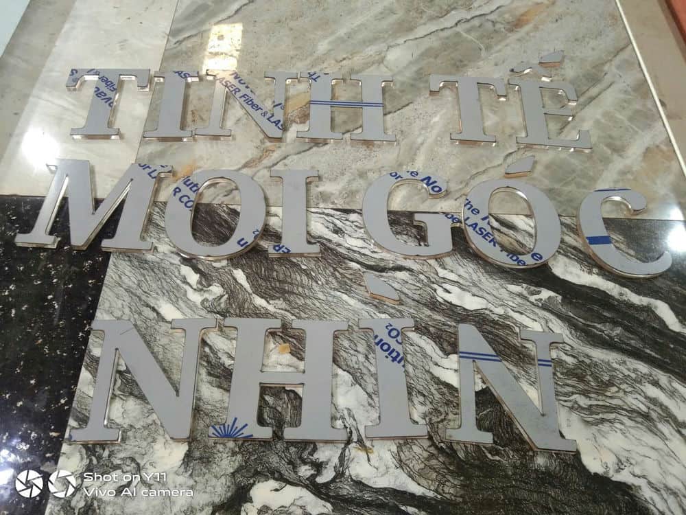 Gia công chữ inox giá rẻ - chuyên nghiệp tại Nghyễn Gia Phát