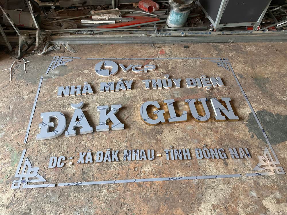 Gia công chữ inox giá rẻ - chuyên nghiệp tại Nghyễn Gia Phát