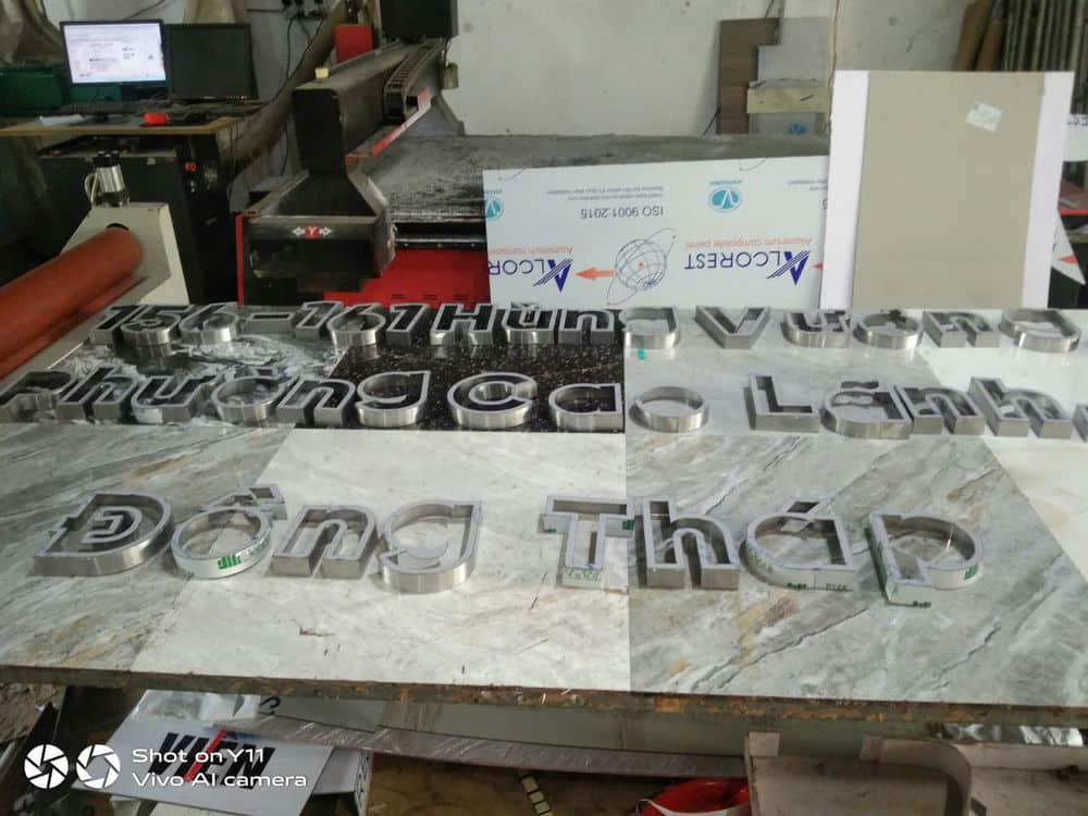 Gia công chữ inox giá rẻ - chuyên nghiệp tại Nghyễn Gia Phát