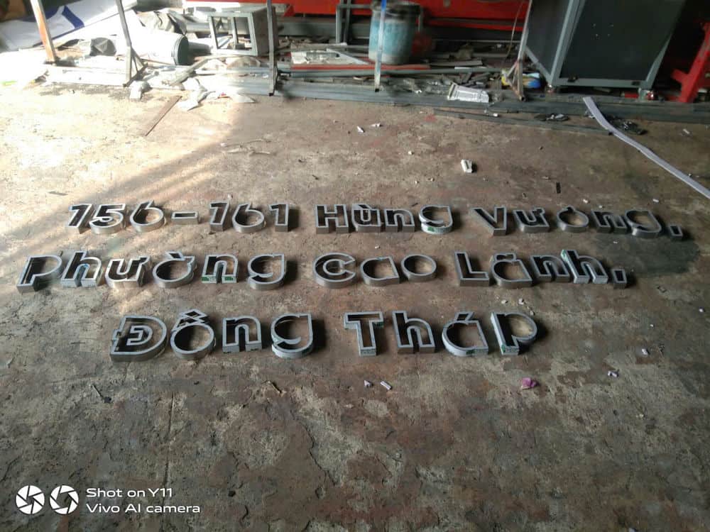 Gia công chữ inox giá rẻ - chuyên nghiệp tại Nghyễn Gia Phát