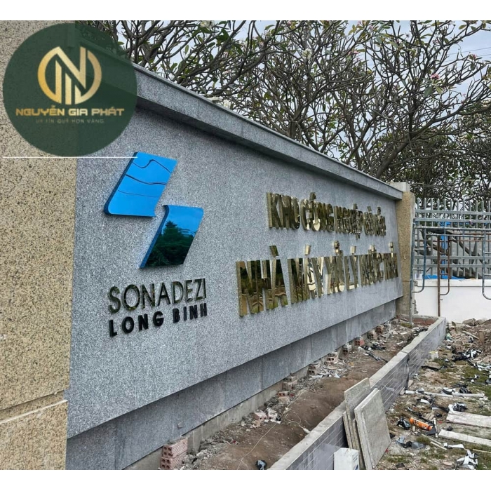 Thi công chữ inox Phú Mỹ | KCN Gò Dầu - SONADEZI
