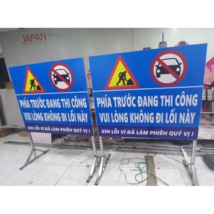 Làm Biển Báo Công Trường Đang Thi Công Tại Biên Hòa