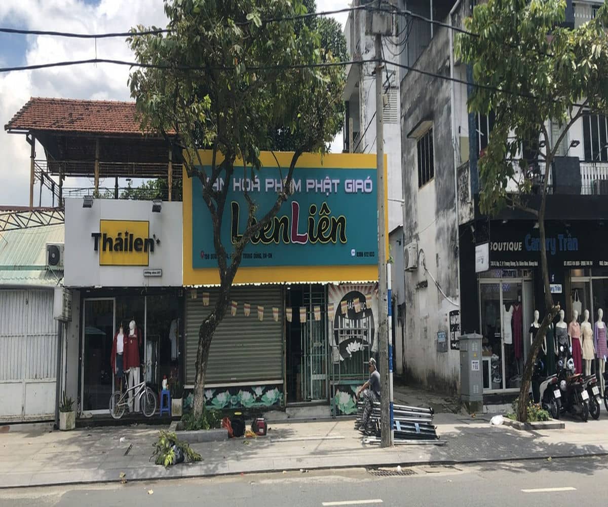 Thi công Bảng hiệu alu Phường Trung Dũng Biên Hòa - Shop Liên Liên 2 Bảng hiệu phường Trung Dũng