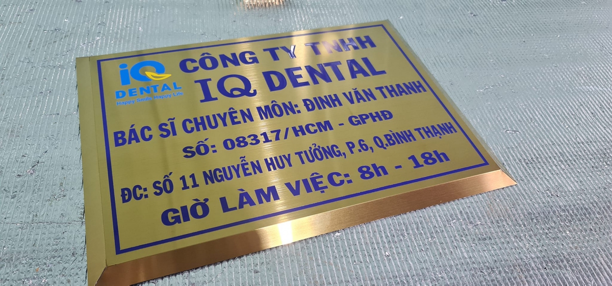 Dịch vụ gia công chữ inox tại Biên Hòa Đồng Nai 8 Bảng inox ăn mòn