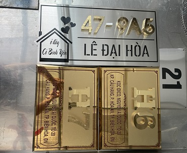 In UV Giá Rẻ Uy Tín Tại Biên Hòa Đồng Nai 3 làm biển số nhà ở biên hòa